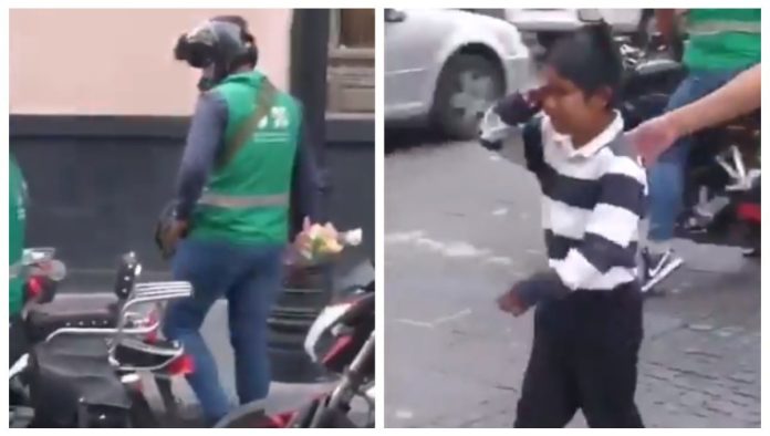 Presuntos funcionarios le arrebatan mercancía a niño que vendía en calles del Centro Histórico