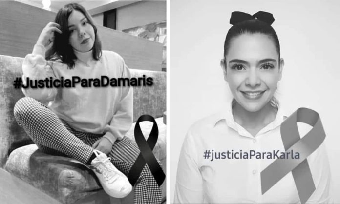 La sociedad uruapense exige #JusticiaParaKarlayDamaris, las encontraron muertas luego de asistir a una fiesta