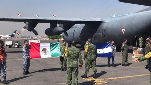 Por huracanes, México envía más de 15 toneladas de ayuda a Honduras