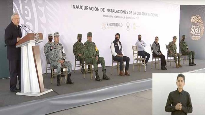 AMLO asegura que con la presencia de la GN habrá paz en Maravatío
