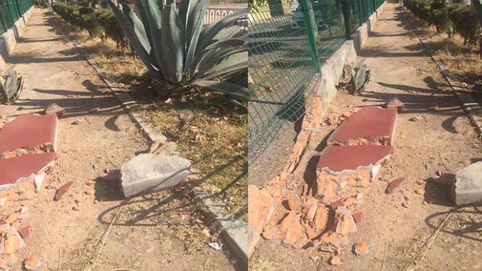Tiran barda de Área deportiva en Prados Verdes, vecinos denuncian