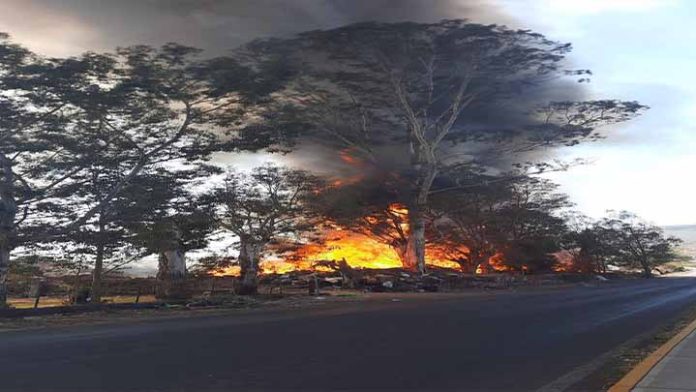 Se incendia basurero municipal de Jiménez