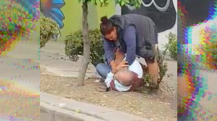 Detienen a mujer que golpeó a un adulto mayor; la apodaban 