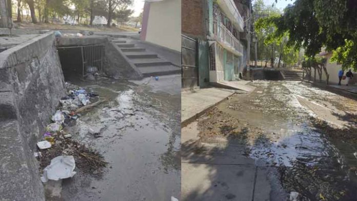 Vecinos de la colonia Buenavista de Morelia denuncian fuga de aguas negras