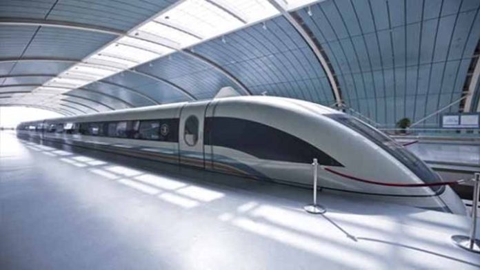 El tren que levita a una velocidad de 600 km/h