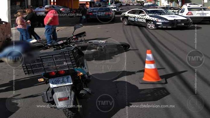 Otro choque de “intrépidos” motociclistas en Morelia