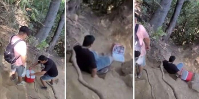 ¡Todo menos las "chelas"! Joven cae y provoca "dolor eterno" entre sus amigos