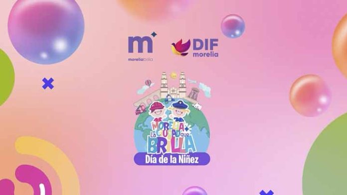 Magia, diversión y brillo se vio en Morelia con el festival del Día de la Niñez
