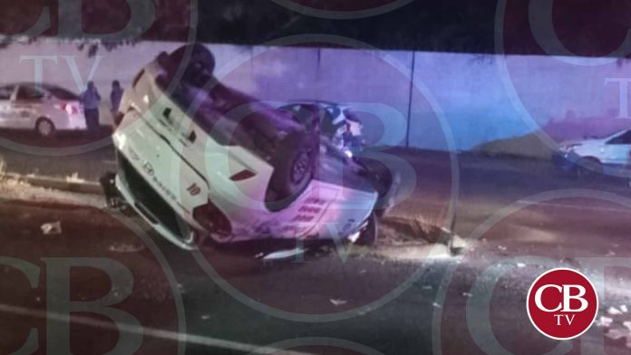 Tres autos chocan en el Ramal Camelinas