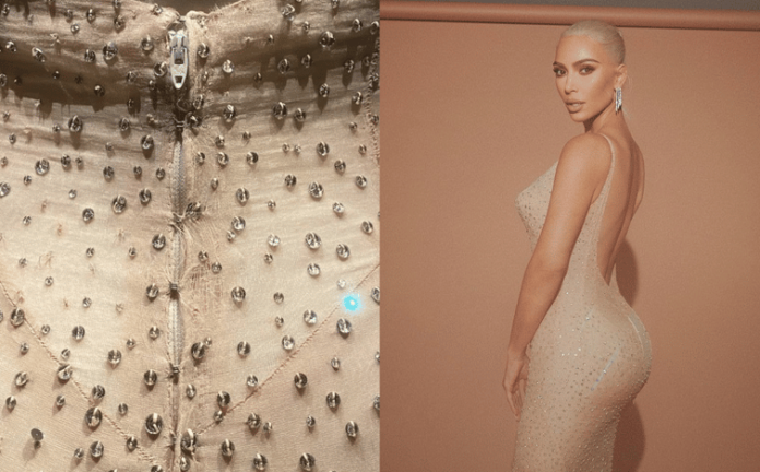 Kim Kardashian es acusada de dañar vestido Marilyn Monroe