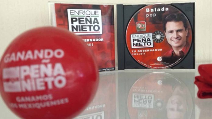 Tienda del PRI en Edo de México; venden 'souvenirs' de Peña Nieto