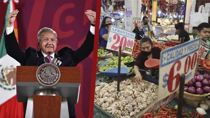 “Ya llegó a su límite máximo”: AMLO celebra que inflación llegó al pico máximo