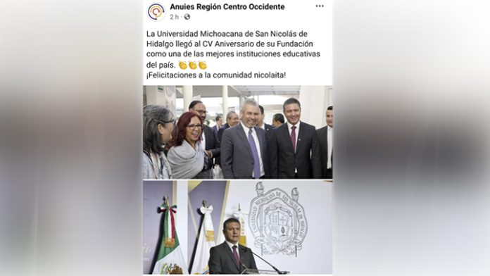 ANUIES: Felicita a la UMSNH como una de las mejores universidades del país