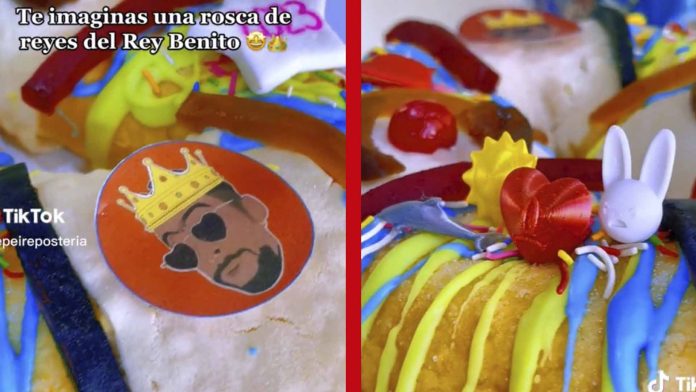 Crean rosca de Reyes de Bad Bunny