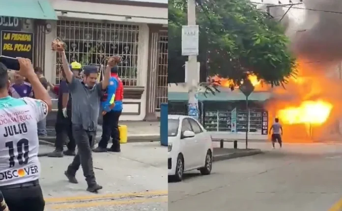 #Video: Lluvia de pollos y festín vecinal