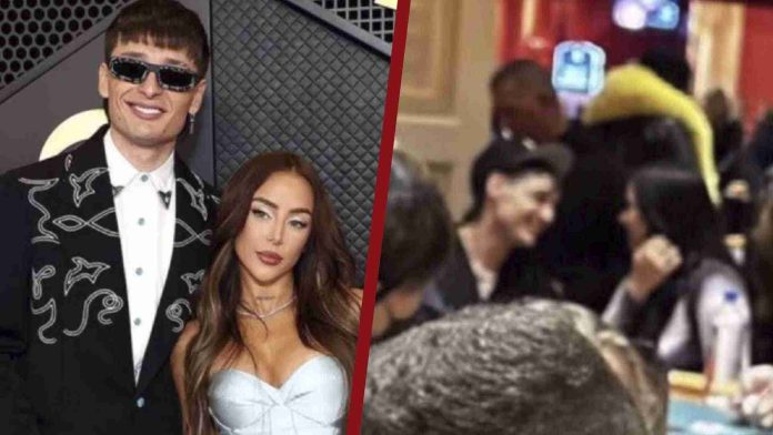Captan a Peso Pluma con otra mujer en Las Vegas