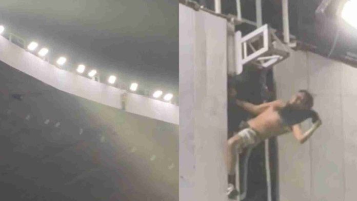 Americanista es captado celebrando desde el techo del Estadio Azteca