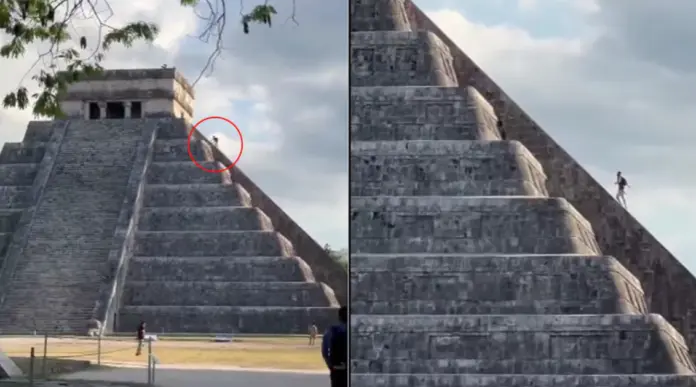 Turista es agredido por ignorar protocolos y subir a pirámide de Chichén Itzá