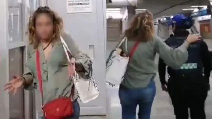 #Video: Suspenden a trabajadora del metro por ir en estado de ebriedad