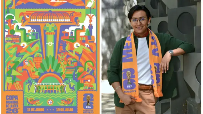 Cuemanche: el ilustrador mexicano detrás de los posters de la Copa Mundial 2026 en México; estos son sus diseños.