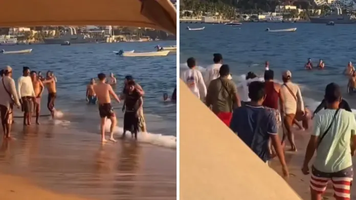 #Video: Captan pelea entre turistas y prestadores en Acapulco