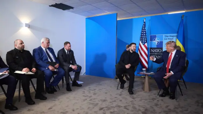 Trump comenta la reunión con Zelenski