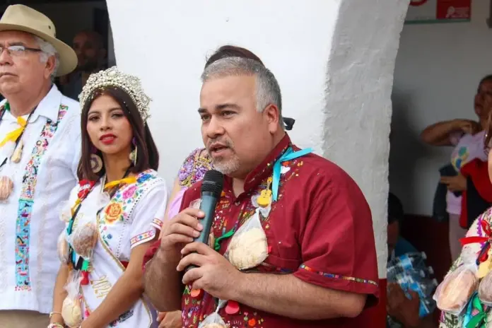 El dirigente estatal de Morena, Jesús Mora González