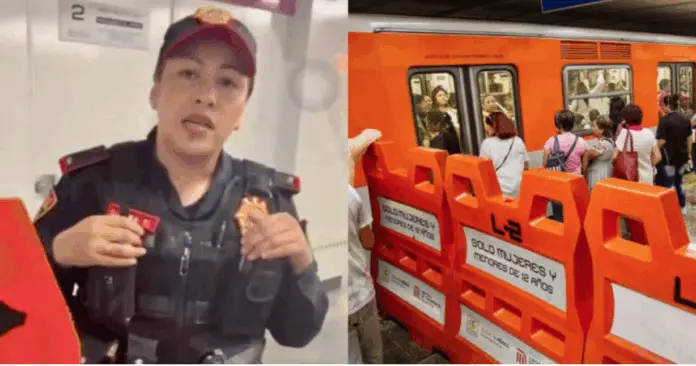 Policía impide el ingreso de mujer trans al vagón exclusivo en el Metro CDMX