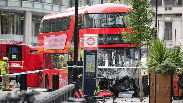 Accidente de autobús deja al menos 15 heridos en Londres