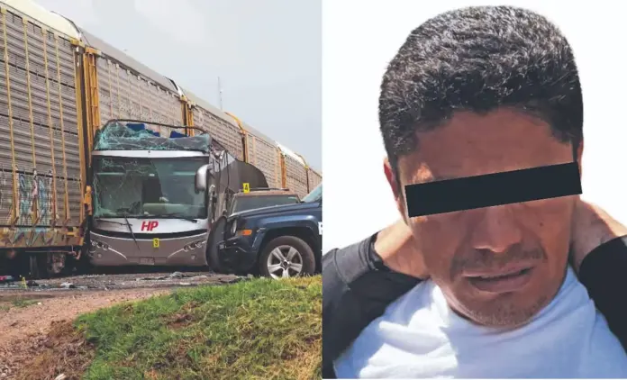 Detienen en Morelia a presunto conductor del autobús que fue arrollado por tren en Atlacomulco