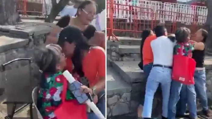 #Video: Fans de Shakira se pelean por lugares en la fila previo a su concierto en Veracruz