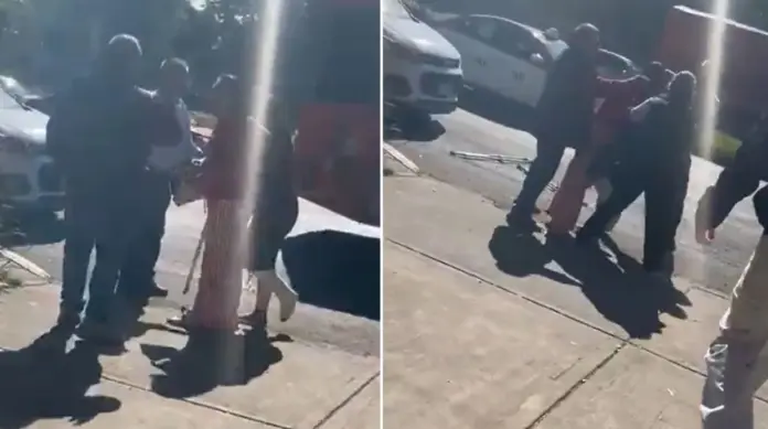 Vigilante del CCH Vallejo agrede a estudiante en muletas | VIDEO