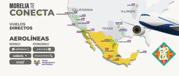 El gobierno encabezado por el presidente municipal, Alfonso Martínez Alcázar, informa que el Aeropuerto Internacional de Morelia arrancó el