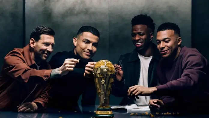 Lego anuncia la Copa del Mundo junto con Cristiano Ronaldo, Messi, Mbappé y Vinicius