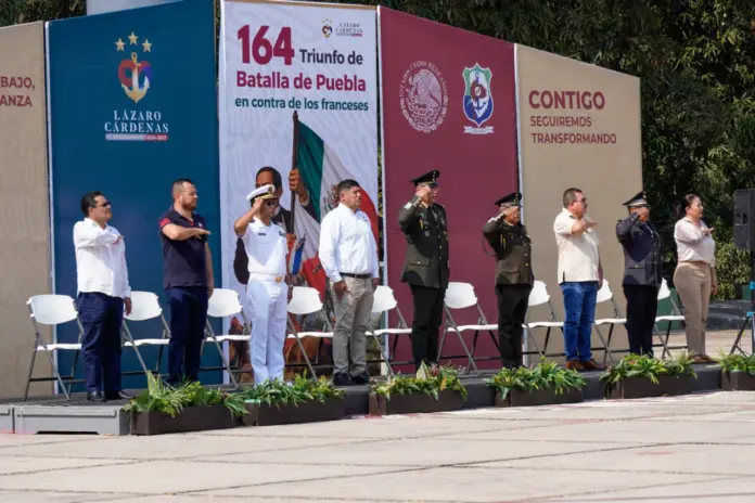 Autoridades Conmemoran 164° Aniversario de la Batalla de Puebla